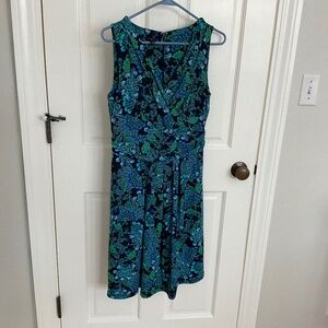 Talbots size 6 petite sleeveless floral dress